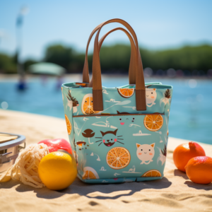 sally1297 charming cooler bag beach setting