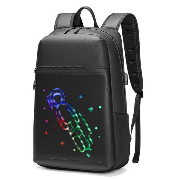 15 inch dynamic led screen display 3d backpack smart led backpack