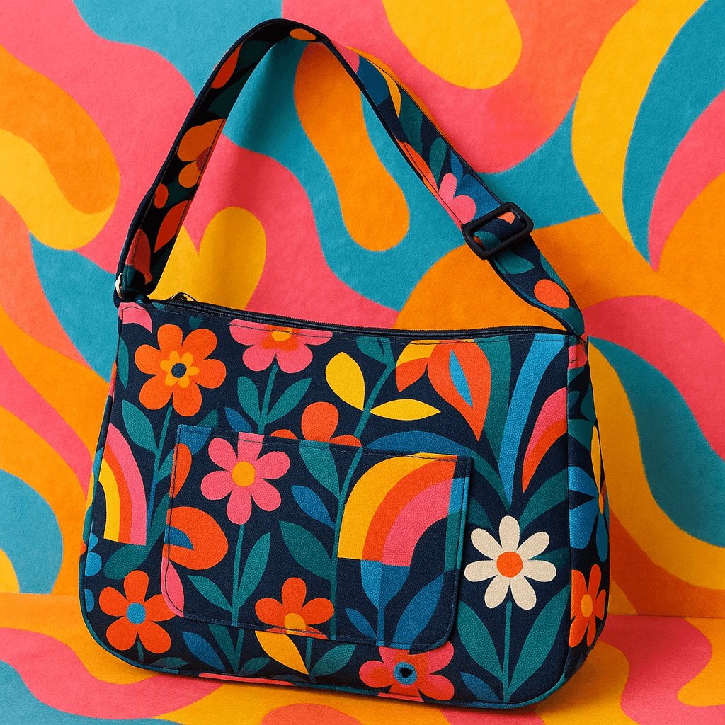 fabric messenger bag